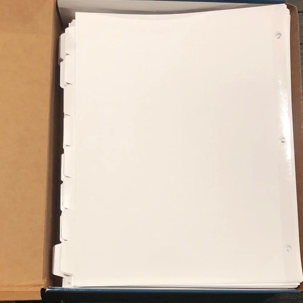 Avery 8 Tab Print & Apply Clear Label Dividers
